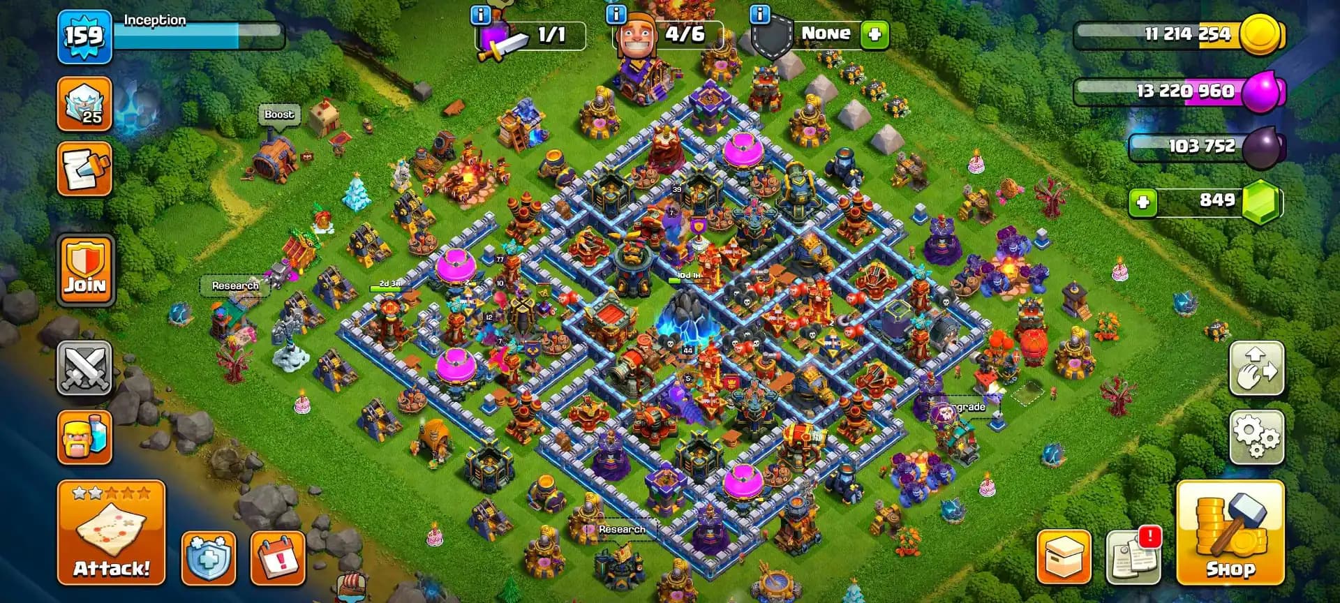 [Very Best Deal] Th17 Near Max & Th18 Updating | Almost 5x Epic 23 Lvl | Nc Free | Heroes: 44-77-12-39-26 | Dfc High |Joss Troops | Full Access