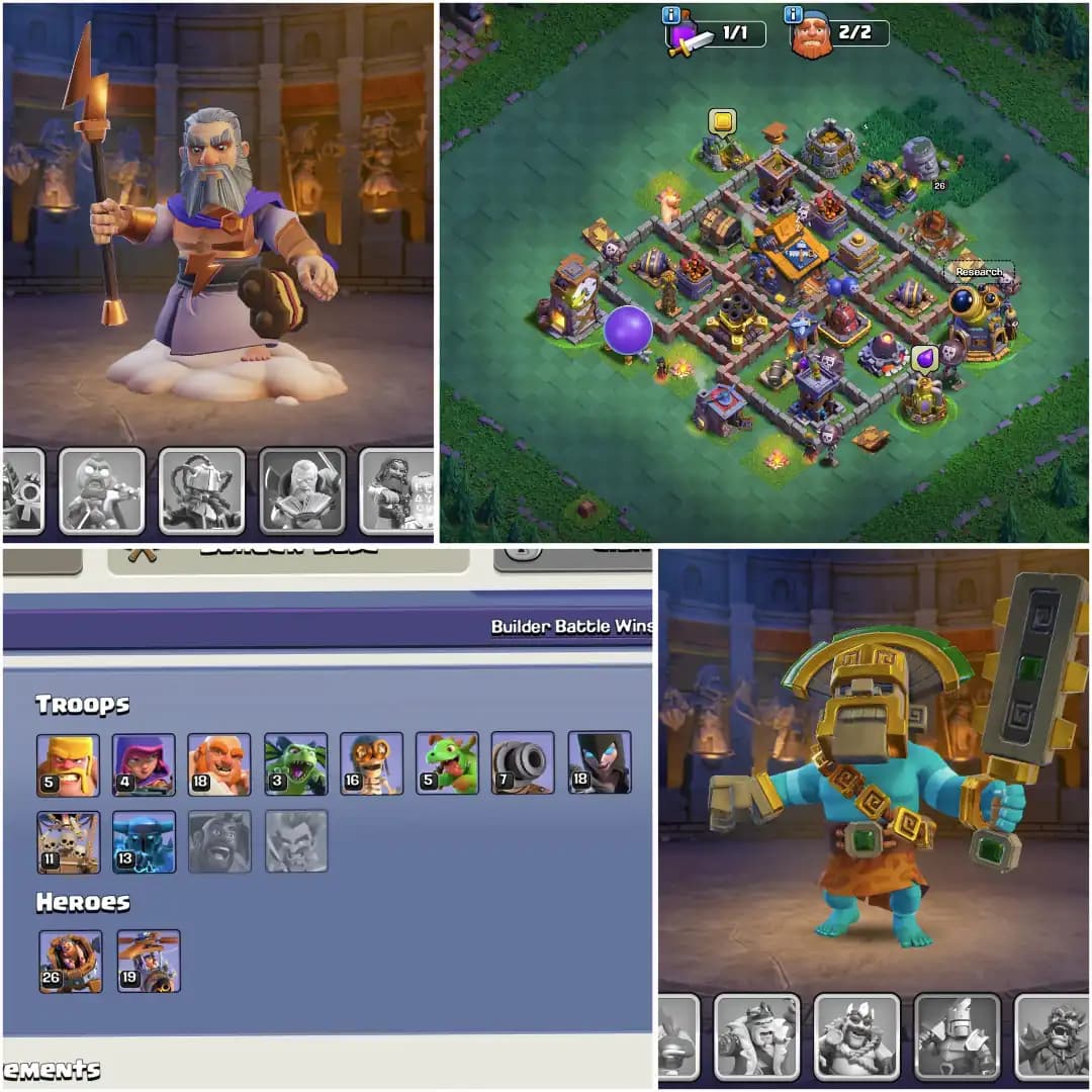 [Very Best Deal] Th17 Near Max & Th18 Updating | Almost 5x Epic 23 Lvl | Nc Free | Heroes: 44-77-12-39-26 | Dfc High |Joss Troops | Full Access