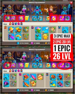 [World Best Deal] Th17 Fully Max Type | 100% Max Wall+ Dfc [3 Epic Max/1 Epic 26 | Heroes: 92-95-60-61-41 | Xp-211 | Paid Scenery | Full Access