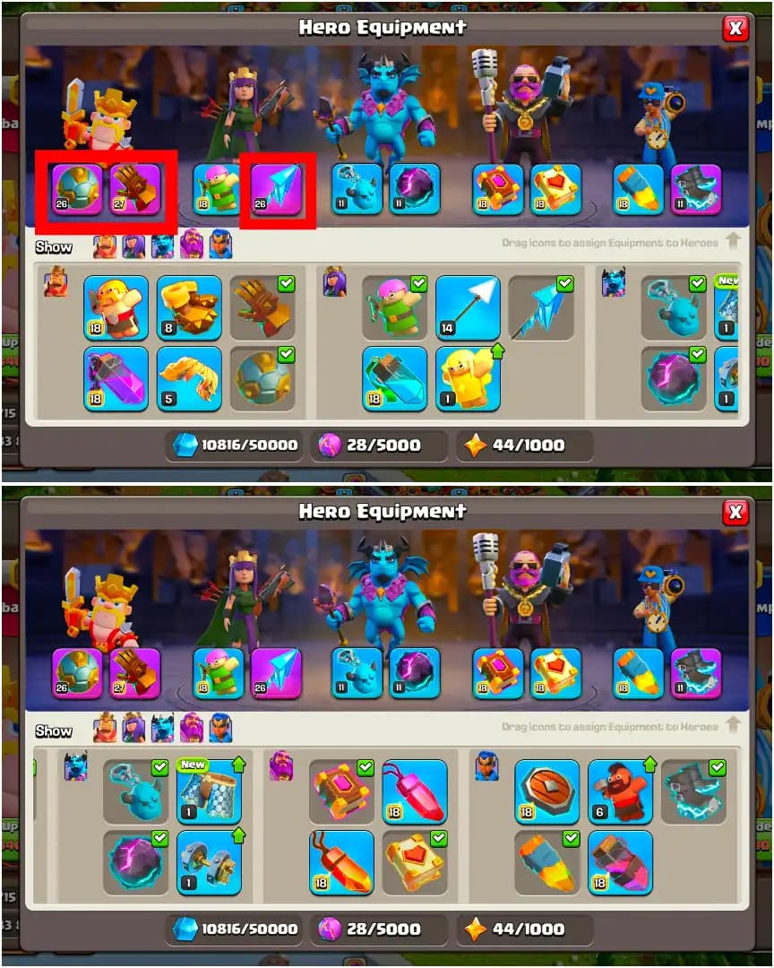 [Top Deal] Th17 Near Max [1 Epic Max/2 Epic 26 Lvl] 14x Skin | Heroes: 95-98-71-70-45 | Max Type Pets | High Dfc+ Wall | Xp-246 | Full Access