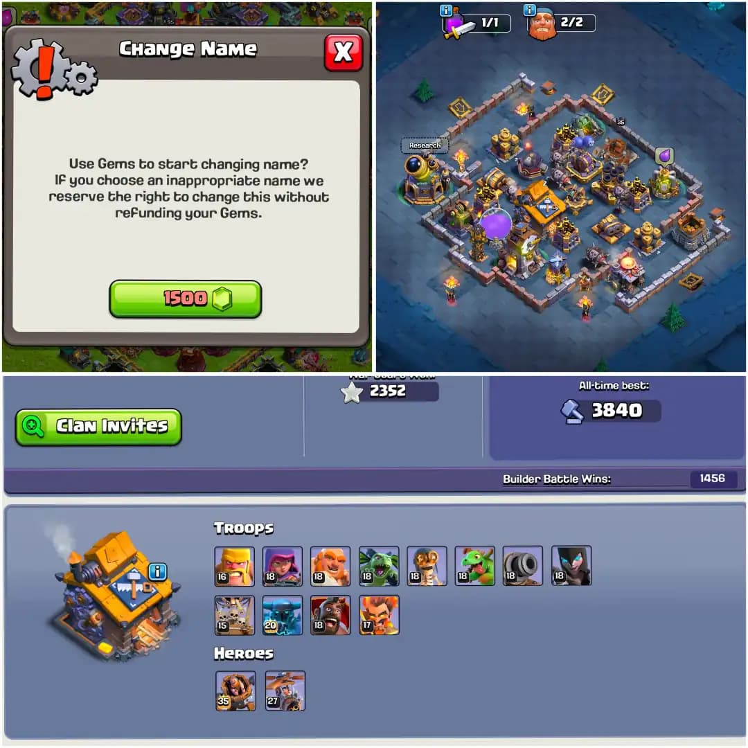 [Top Deal] Th17 Near Max [1 Epic Max/2 Epic 26 Lvl] 14x Skin | Heroes: 95-98-71-70-45 | Max Type Pets | High Dfc+ Wall | Xp-246 | Full Access