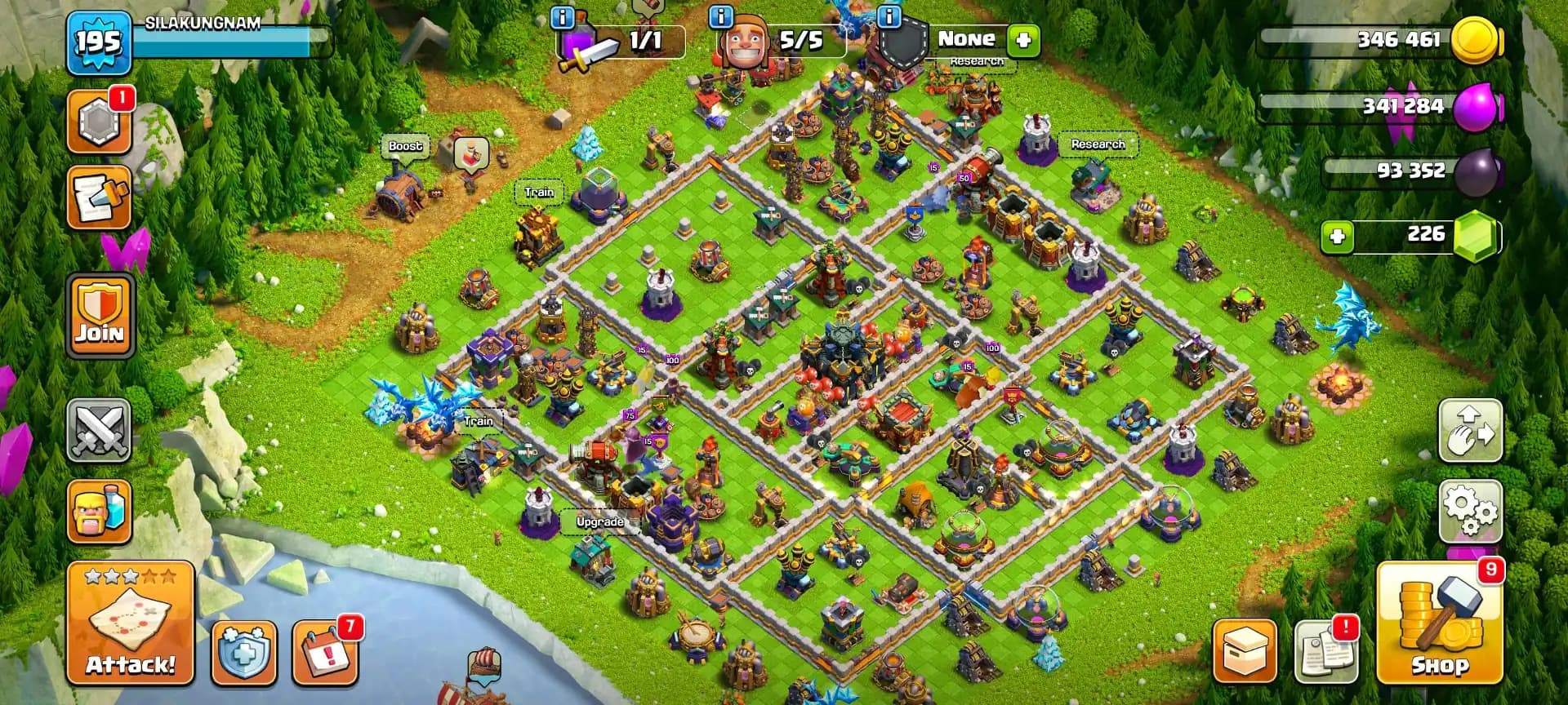 [Super Cheap Offer] Th17 Best Donation | 8x Pets | All Troops/Siege Unlock | Heroes: 32-50-44-20-14 | Nc 500 | 1057 Ws | Xp-195 | Full Access