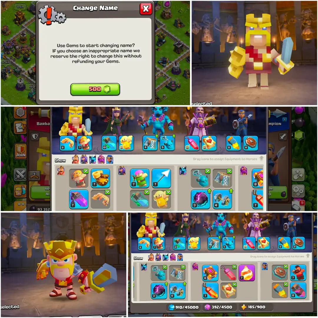 [Super Cheap Offer] Th17 Best Donation | 8x Pets | All Troops/Siege Unlock | Heroes: 32-50-44-20-14 | Nc 500 | 1057 Ws | Xp-195 | Full Access