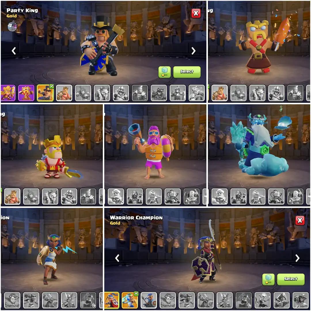 HIGH QUALITY ACC✦TH 16✦11X LEGENDARY HERO SKIN✦HERO|81|86|57|31✦HIGH EPIC✦BUILDER APPRENTICE MAX✦HIGH DFC
