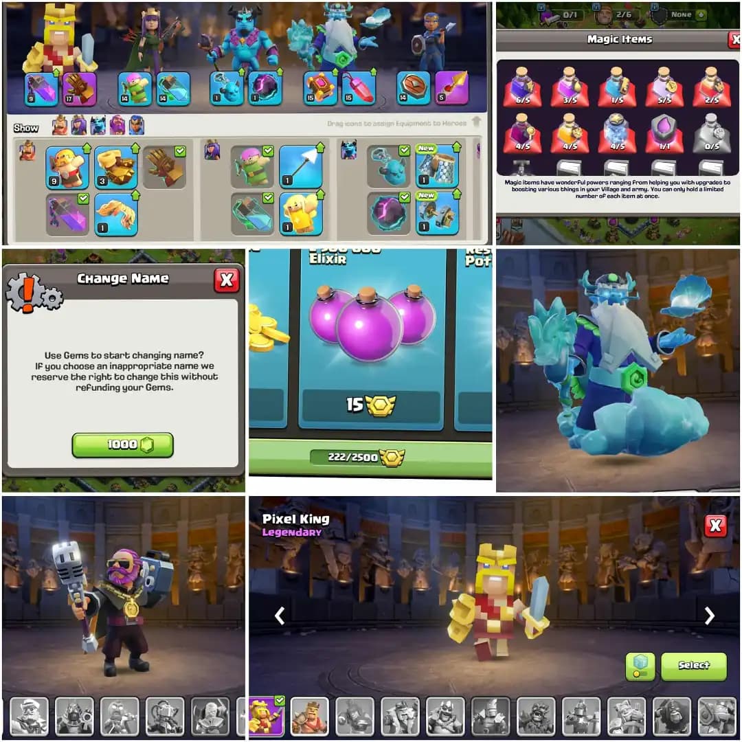 TH 16 BEST QUALITYFULL ACC✦HERO|68|80|50|56|30✦ DARK BLUE WALL✦HIGH EPIC ✦NC YES✦HIGH DFC✦WOW PROFILE✦213 LEVEL✦6B