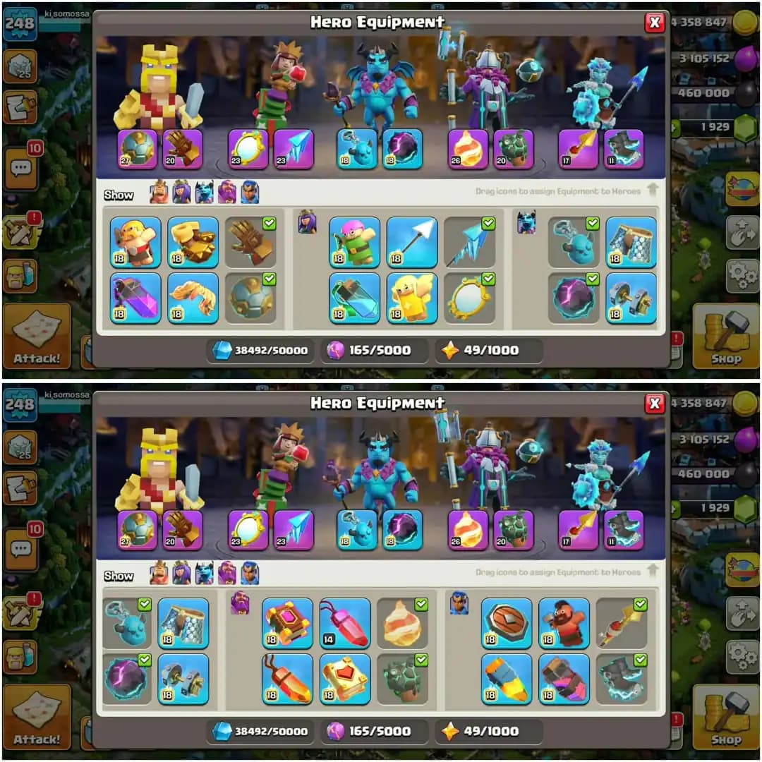 VERY BEST DEAL✦TH 17 MAX ALMOST✦WALL MAX✦DFC MAX✦5 HERO MAX✦VERY HIGH EQUIPMENT✦BH BASE MAX✦NC YES✦MAX PROFILE ✦EVERYTHING VERY GOOD✦