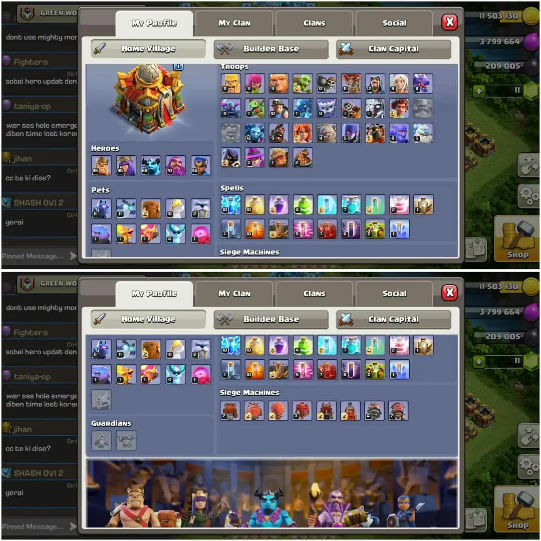 TH 16 HIGH ACCOUNT✦HIGH DFC AND PROFILE✦HERO|95|95|69|70|45✦HIGH EPIC✦ MAX WALL✦BH BASE WOW✦