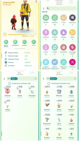 R126 | Level33 | 3 Legendary | 4 Shiny | 12 Costume Pokemons | 2 Mythical | Mini Account