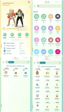 R113 | Level31 | 2 Legendary | 3 Shiny | 12 Costume | 2 Mythical | Mini Account