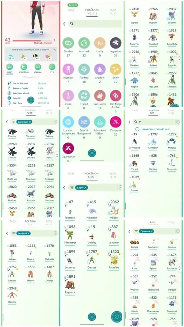 R64 | Level43 | 33 Shiny | 10 Shiny | 1 Shiny Legend | Shiny Deoxys | Mewtwo | Raikou | Zekrom | Reshiram | Kyurem | 23 Dmax | Zapdos |