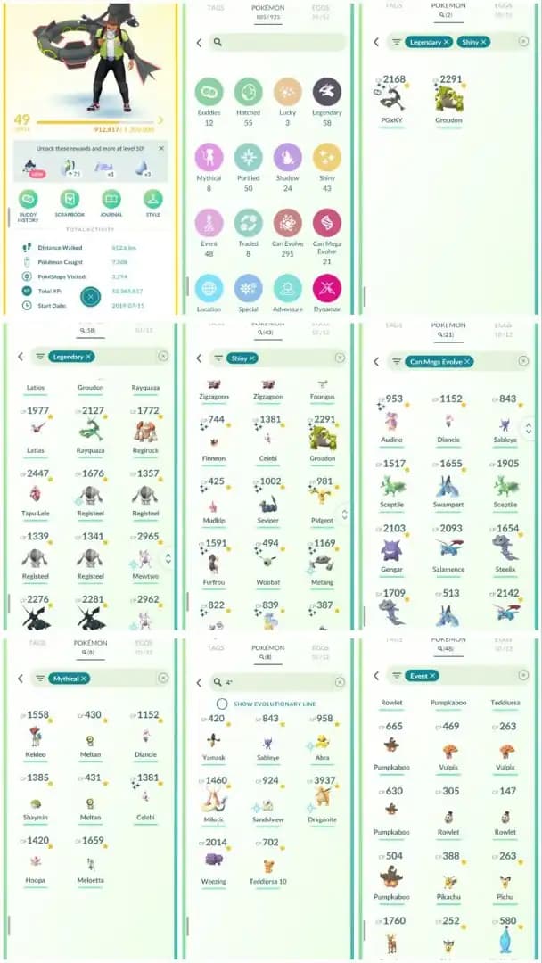 R56 | Level49 | 58 Legendary | 43 Shiny | 2 Shiny Legend | Shiny Rayquaza | Shiny Groudon | 8 Hundo | Shiny Celebi | Mewtwo | Zekrom |