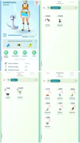 R51 Level32 | 2 Legendary | 2 Shiny | 7 Dmax | Starter Account