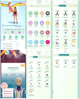 R48 | Level31 | Shundo Moltress | 14 Legendary | 10 Shiny | Mega Latios | Mega Charizard | Necrozma | 3 Costume Shiny |