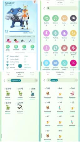R29 | Level19 | 5 Legendary | 3 Shiny | 1 Shiny Rayquaza | 11 Costume Pokemons | 2021 Account