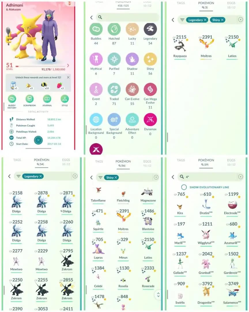 DB3 | Level51 | 54 Legendary | 56 Shiny | Shiny Rayquaza | Mewtwo | Shiny Celebi | 19 Hundo | Zekrom | Shiny Moltress | Dailga | Shiny Blastoise |