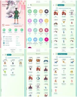 VJ5 | Level42 | 22 Legendary | 5 Shiny | Mega Gardevoir | Mega Charizard | Groudon | Zapdos | Palkia | Mini Account