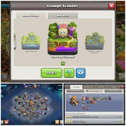 TH16 Premium Max Type : XP 209 | 5 Epic Equipments | Heroes: BK66 : AQ71 : MP51 : GW64 : RC37 | 6 Heroes Skins & Painter Scenary | Android/iOS