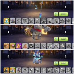 TH16 Premium Max Type : XP 209 | 5 Epic Equipments | Heroes: BK66 : AQ71 : MP51 : GW64 : RC37 | 6 Heroes Skins & Painter Scenary | Android/iOS