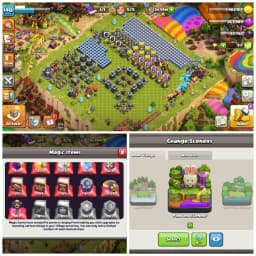 TH15 Painter Scenary : XP 140 | 6 Epic Equipments : 500+ Starry Ores | High lvl Heroes , 600+ CWL Medals & Fully Loaded Magic Items | Android/iOS