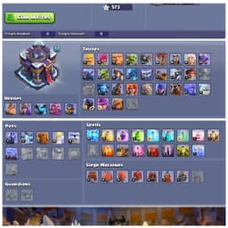 TH15 Near Max Account | 7 Epic Equipments : 200+ Starry Ores | Heroes: BK74 : AQ81 : MP51 : GW48 : RC30 | Loaded Magic Items | Android/iOS