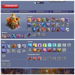 TH16 Walls Fully Maxed Out | 6 Epic Equipments | Strong Heroes Lvls | Free Name Change : Stacked Magic Items | Android/iOS