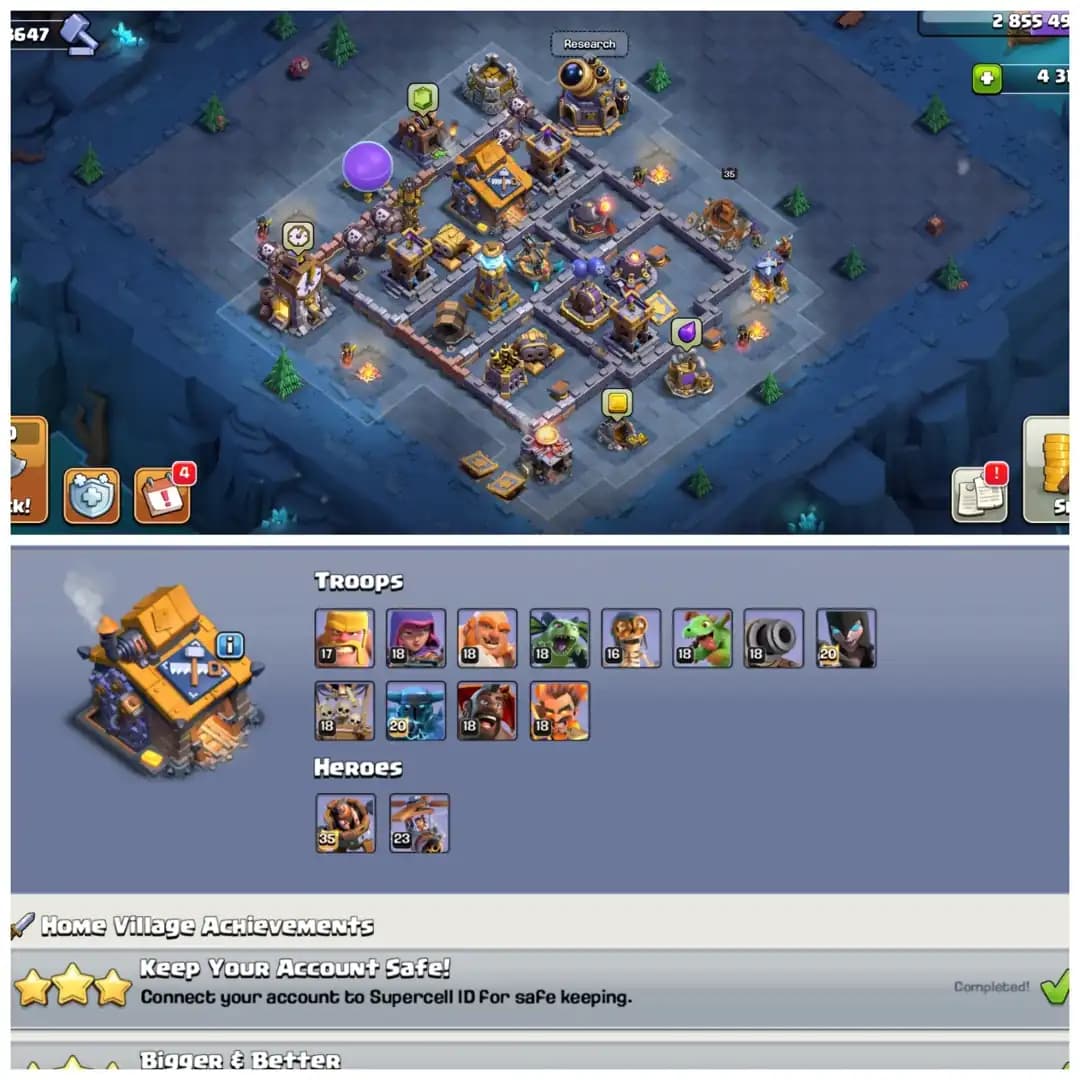 Legendary Clash Of Dragons Scenary | TH16 Perfect Collection : XP 228 | Near Max Heroes , 5 Epic Equipments & Walls Full Max | Android/iOS