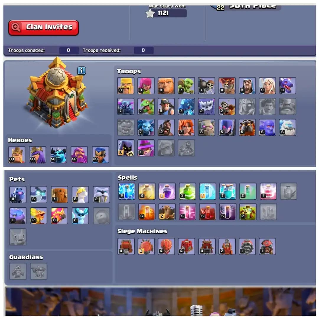 Legendary Clash Of Dragons Scenary | TH16 Perfect Collection : XP 228 | Near Max Heroes , 5 Epic Equipments & Walls Full Max | Android/iOS