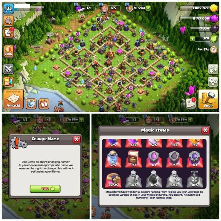 TH16 Walls Fully Maxed Out | 9 Epic Equipments | High Level Heroes & Troops | Stacked Magic Items + 200 CWL Medals | Android/iOS