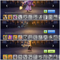 TH16 Premium Near Max | Books Of Clash Scenary | Heroes: BK76 : AQ90 : MP53 : GW61 : RC34 | 5 Epic Equipments & 7 Skins | Android/iOS