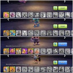 TH16 Premium Max Type | 2 Exclusive Scenaries & 10 Skins | Heroes: BK80 : AQ88 : MP55 : GW59 : RC32 | Fully Stacked& High Lvl Apprentice | Android/iOS