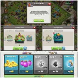 TH16 Premium Max Type | 2 Exclusive Scenaries & 10 Skins | Heroes: BK80 : AQ88 : MP55 : GW59 : RC32 | Fully Stacked& High Lvl Apprentice | Android/iOS