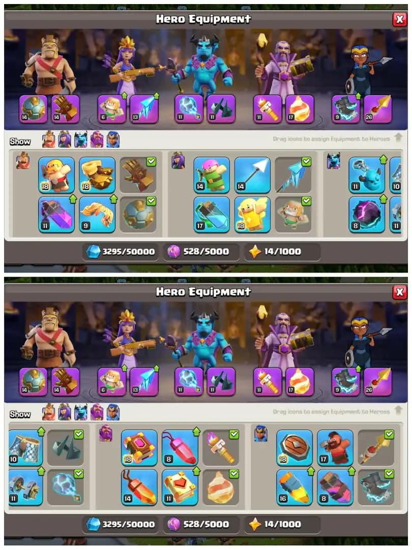 TH17 Mostly Max : XP 253 | 10 Epic Equipments | Heroes: BK100 : AQ100 : MP69 : GW75 : RC50 | Almost Everything Max | Android/iOS