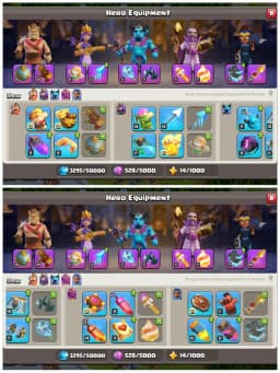 TH17 Mostly Max : XP 253 | 10 Epic Equipments | Heroes: BK100 : AQ100 : MP69 : GW75 : RC50 | Almost Everything Max | Android/iOS