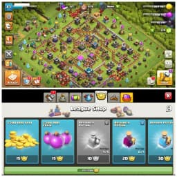 TH13 Semi Max | Heroes: BK27 : AQ27 : MP17 : GW19 | 155 CWL Medals , Name Changeable & Stacked Magic Items | Android/iOS