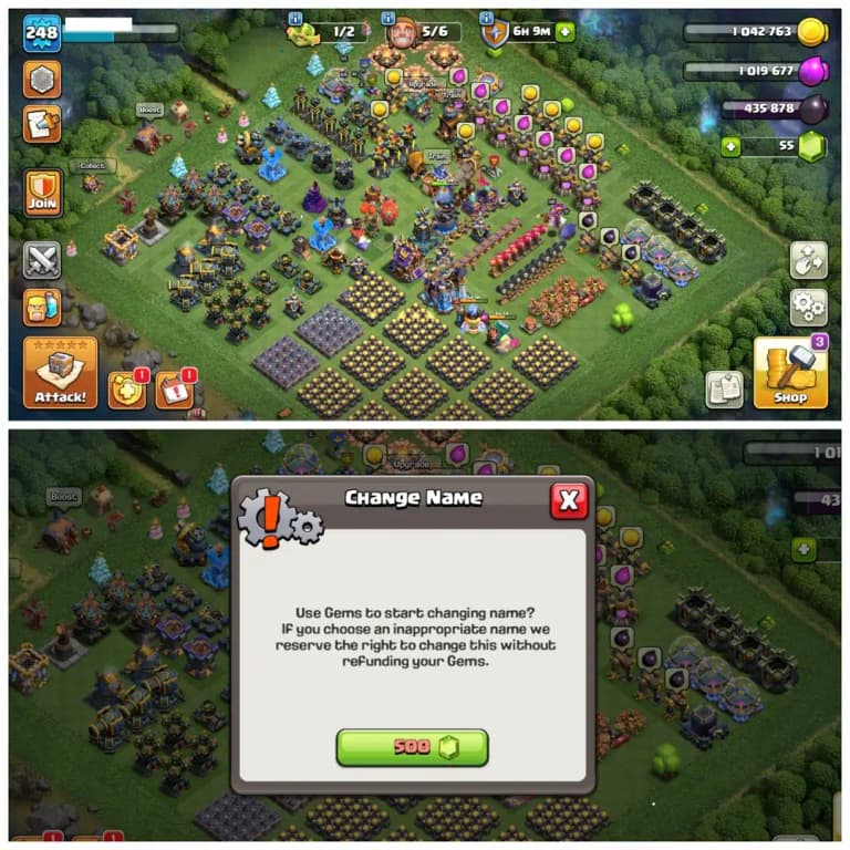 TH18 Almost Max Account : XP 248 | All Heroes Fully Maxed Out | 10 Epic Equipments & 6 Heroes Skins | 3400+ War Stars | Android/iOS