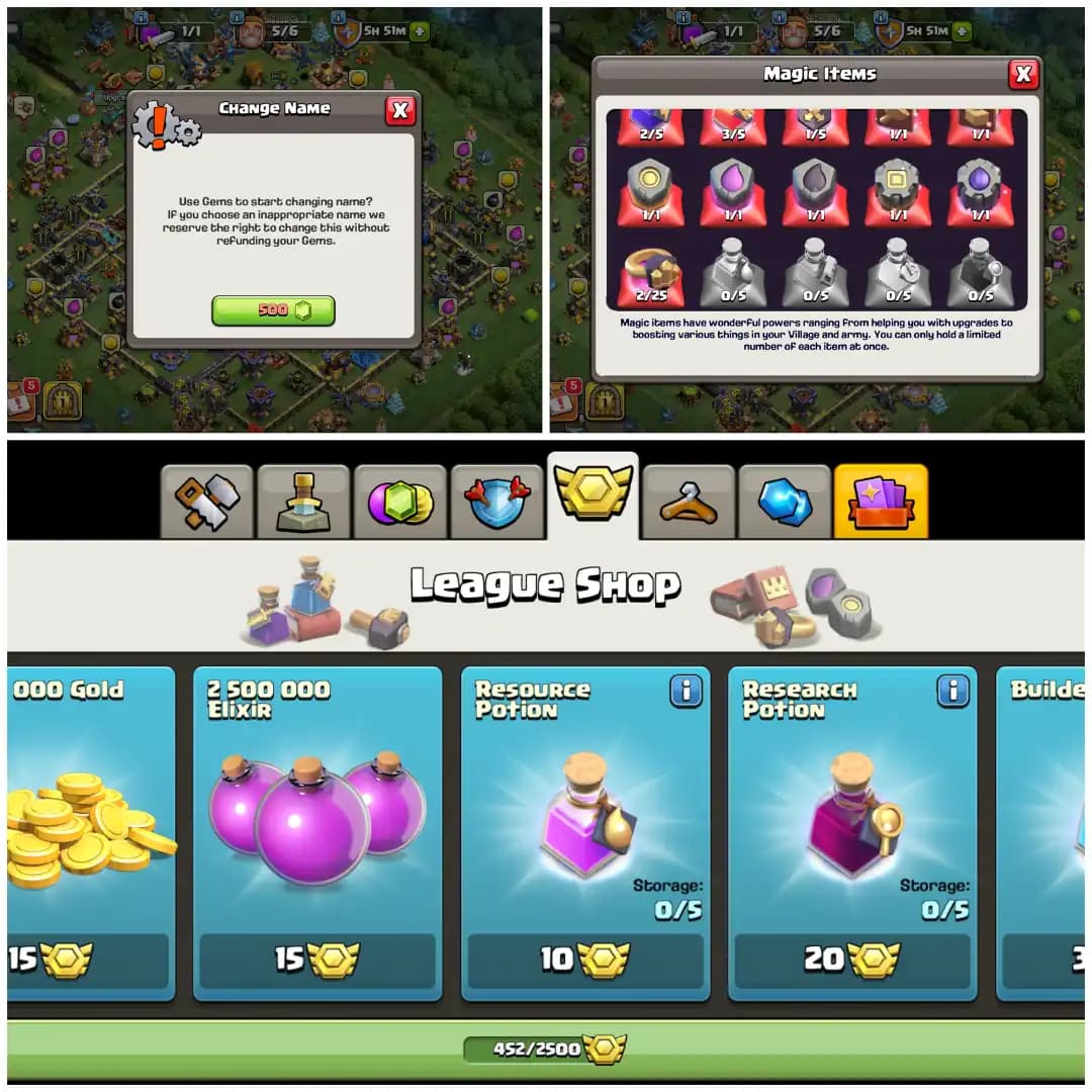 TH18 Premium Max 👑 XP 264 👑 Mostly Max Account 👑 19 Hero Skins 👑 Fully Stacked 👑 All 15 Epic Equipments 👑 5 Epics Max 👑 Instant Delivery