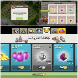 TH16 Near Max 🛡️ XP 179 🛡️ 6 Epic Equipments 🛡️ BK59 AQ87 MP43 GW46 RC34 🛡️ Loaded Magic Items 🛡️ 320 CWL Medals 🛡️ Instant Delivery