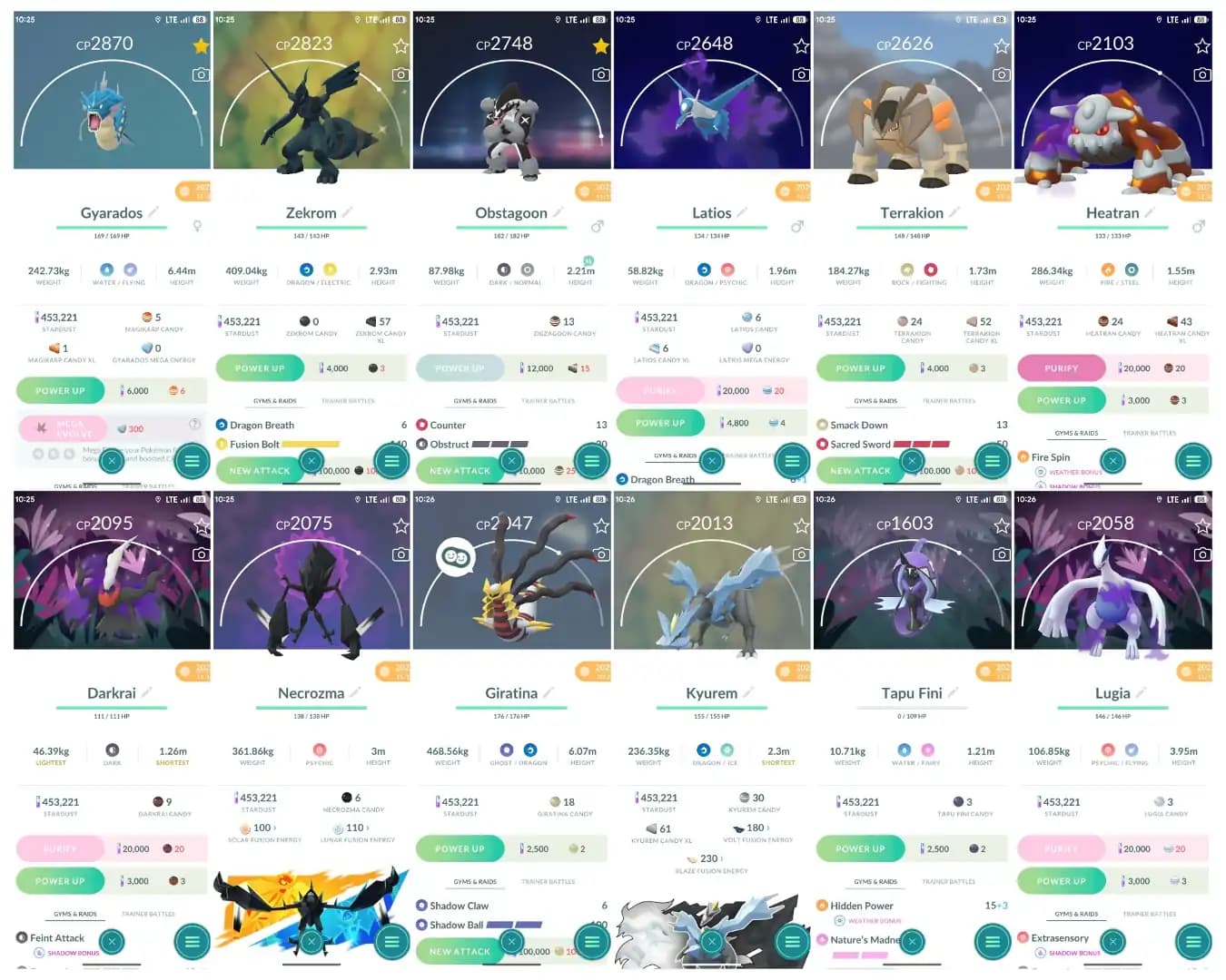 Level 41 Valor 🏆 67 Legendary 🏆 51 Shiny 🏆 Shiny Legendary Zekrom 🏆 13 Shadow Legendary 🏆 5 Special BG 🏆 All Tradable