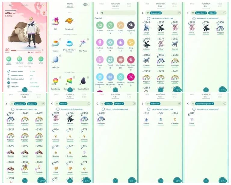 Level 40 Valor 🛡️ 52 Legendary 🛡️ 50 Shiny 🛡️ 3 Shiny Legendary 🛡️ 13 Shadow Legendary 🛡️ 1 Shiny Shadow 🛡️ All Tradable