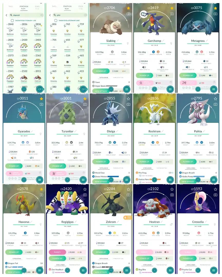 Level 40 | 52 Legendary : 50 Shiny | Shiny Legendary Reshiram | 12 Shadow Legendary | 17 Special : High CP Pokemons | All Tradable