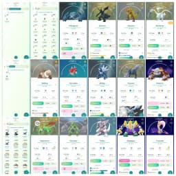 Level 40 | 52 Legendary : 52 Shiny | 3 Shiny Legendary | 13 Shadow Legendary : 1 Shiny Shadow | 17 Special : High CP Pokemons | All Tradable