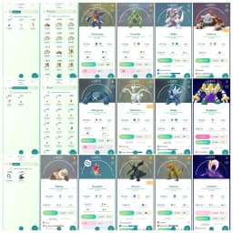 Level 40 | 50 Legendary : 52 Shiny | 4 Shiny Legendary : 1 Shiny Shadow | 15 Shadow Legendary : 2 Perfect iV100 | All Tradable