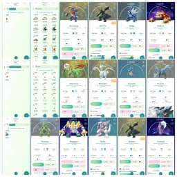 Level 40 | 50 Legendary : 52 Shiny | 4 Shiny Legendary : 3 Shiny Shadow | 13 Shadow Legendary : Perfect iV100 Dialga | All Tradable
