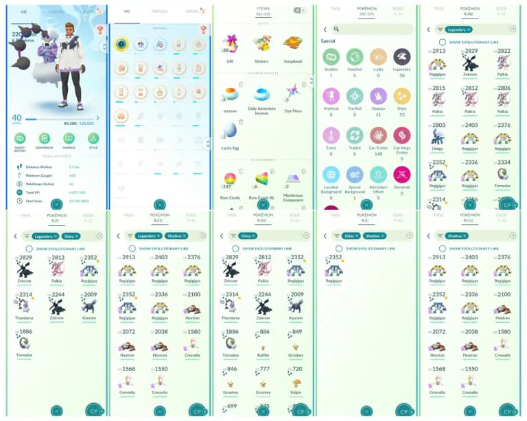 Level 40 | 50 Legendary : 53 Shiny | 7 Shiny Legendary : 1 Shiny Shadow | 11 Shadow Legendary : High CP Pokemons | All Tradable