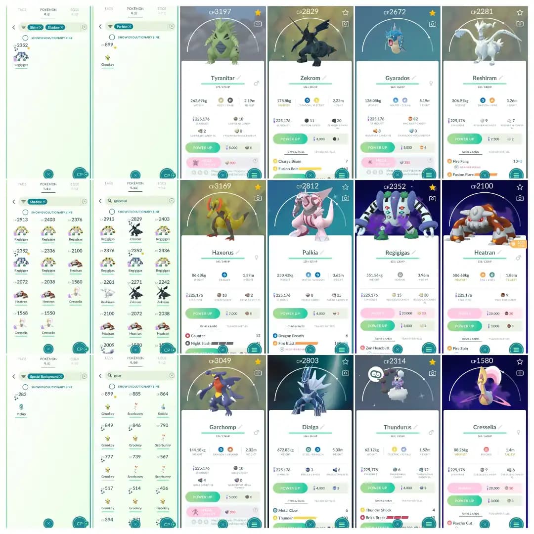 Level 40 | 50 Legendary : 53 Shiny | 7 Shiny Legendary : 1 Shiny Shadow | 11 Shadow Legendary : High CP Pokemons | All Tradable