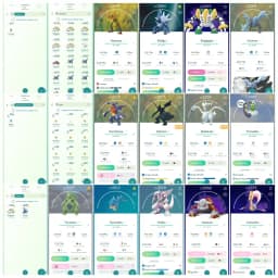 Level 40 | 50 Legendary : 53 Shiny | 5 Shiny Legendary : 2 Perfect iV100 | 11 Shadow Legendary : High CP Pokemons | All Tradable
