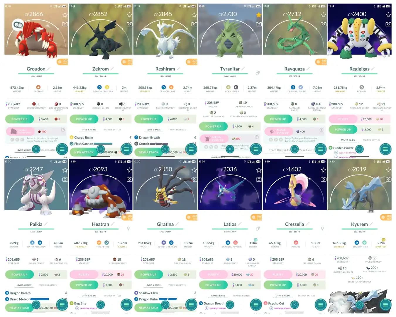 Level 40 | 51 Legendary : 54 Shiny | 4 Shiny Legendary : 2 Shiny Shadow | 17 Shadow Legendary : 2 Perfect iV100 | All Tradable