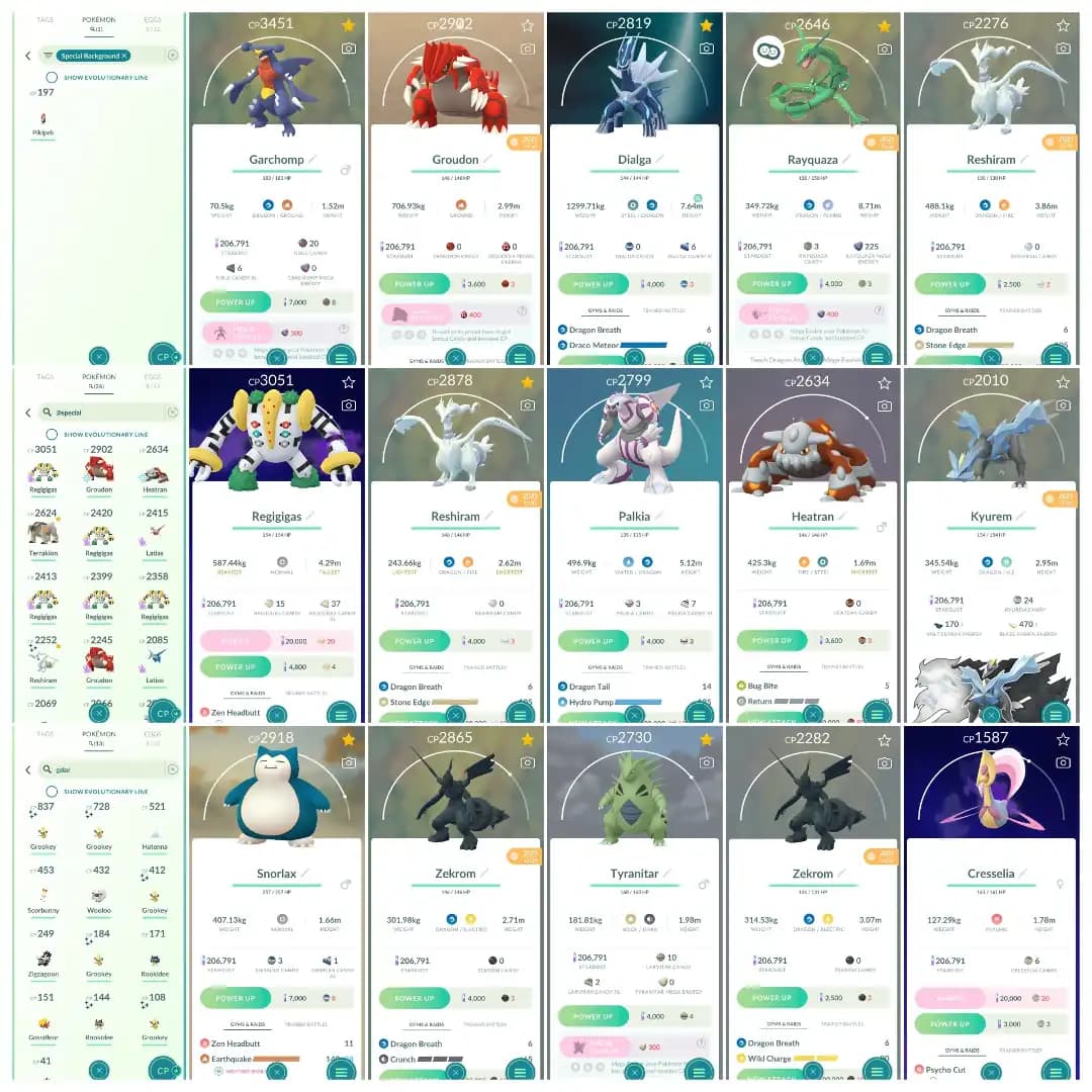 Level 40 | 50 Legendary : 51 Shiny | Shiny Legendary Reshiram : 26 Special | 15 Shadow Legendary : High CP Pokemons | All Tradable