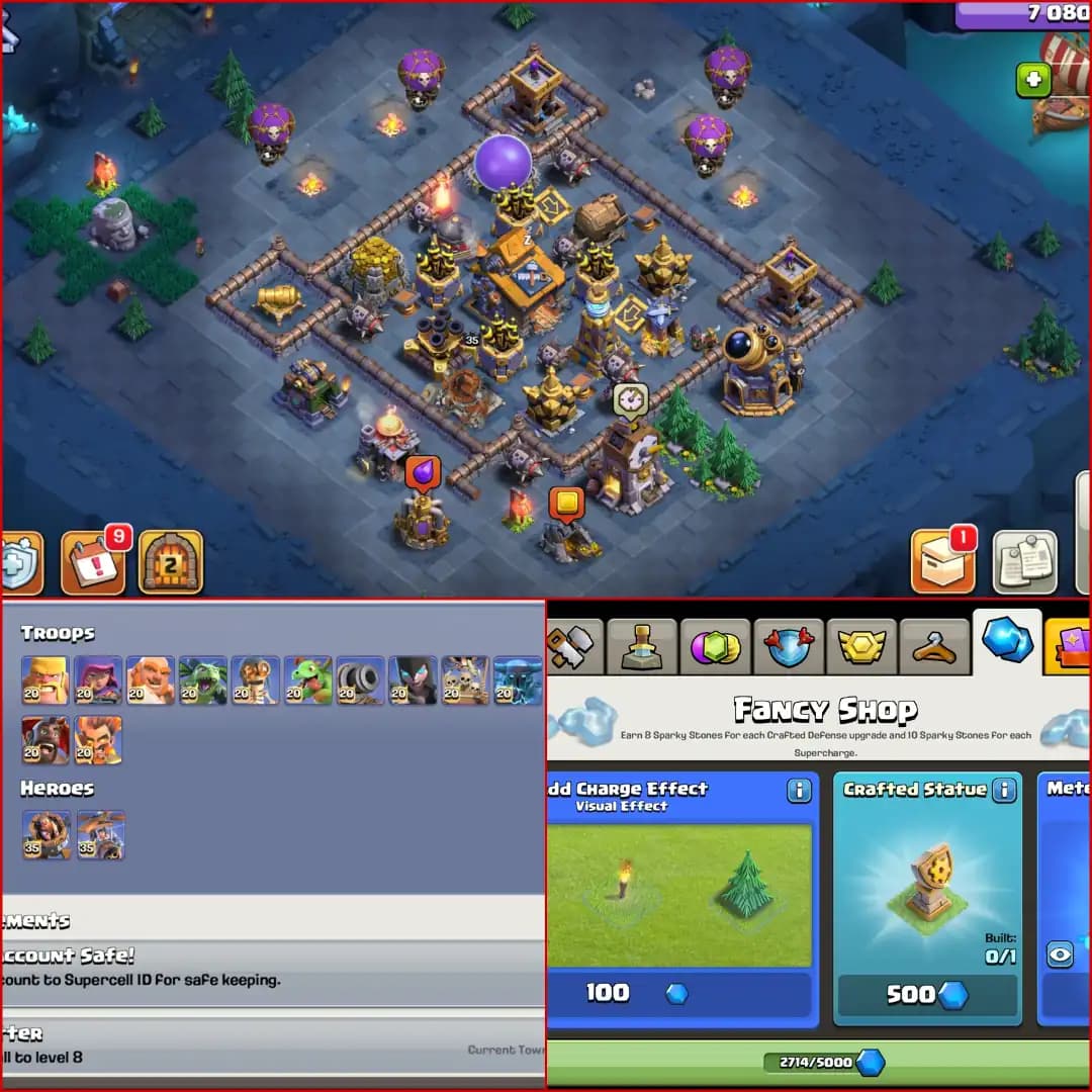 TH18 Rare & Limited Edition | Crazy Stacked Old ClashTrees & Obstacles | 20K Legend Cups : Max Gaurdians | 14 Epic Equipments : 9 Epics Lvl26+