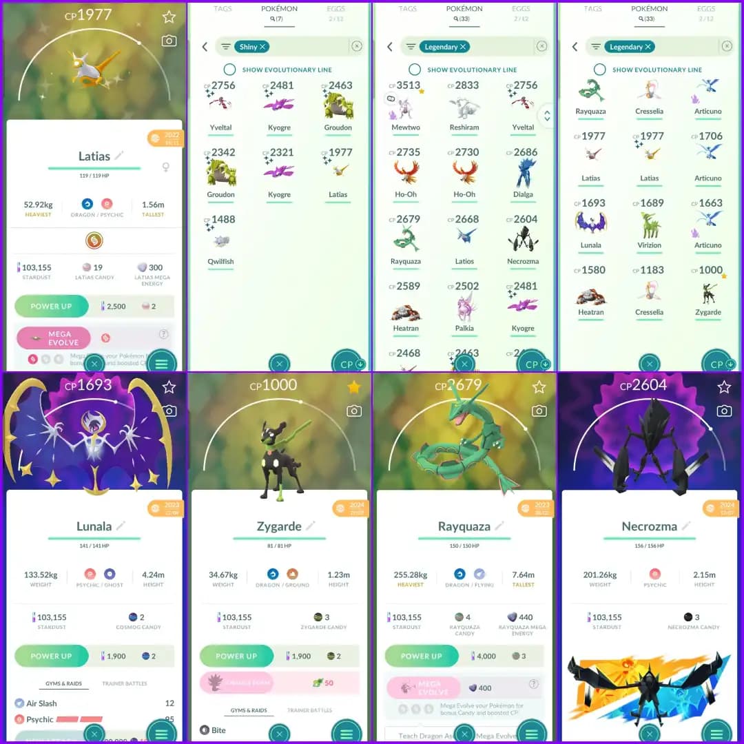 STACKED 2022 CREATION 🔥 6 Shiny Legendary 🔥 Name Changeable 🔥 Hundo Legend Rayquaza 🔥 Shadow Legend Mewtwo 🔥